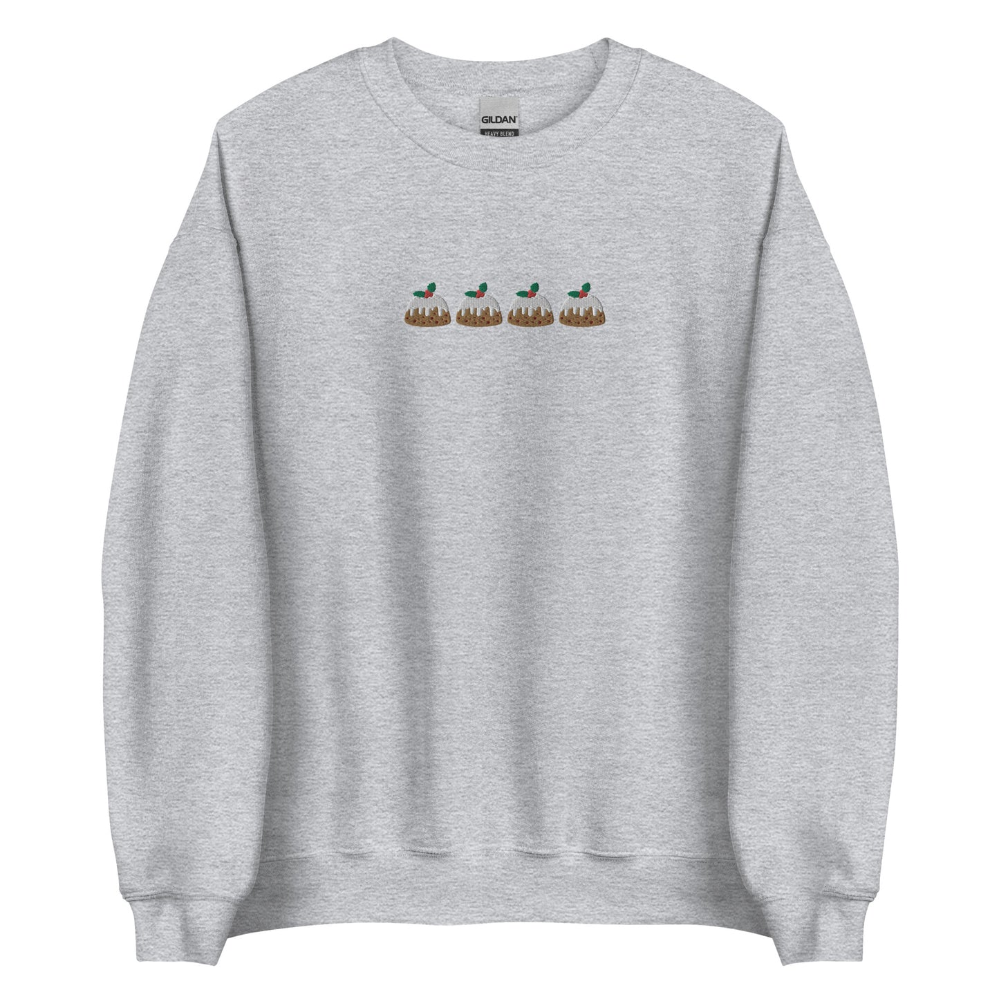 Embroidered Christmas Pudding Sweatshirt