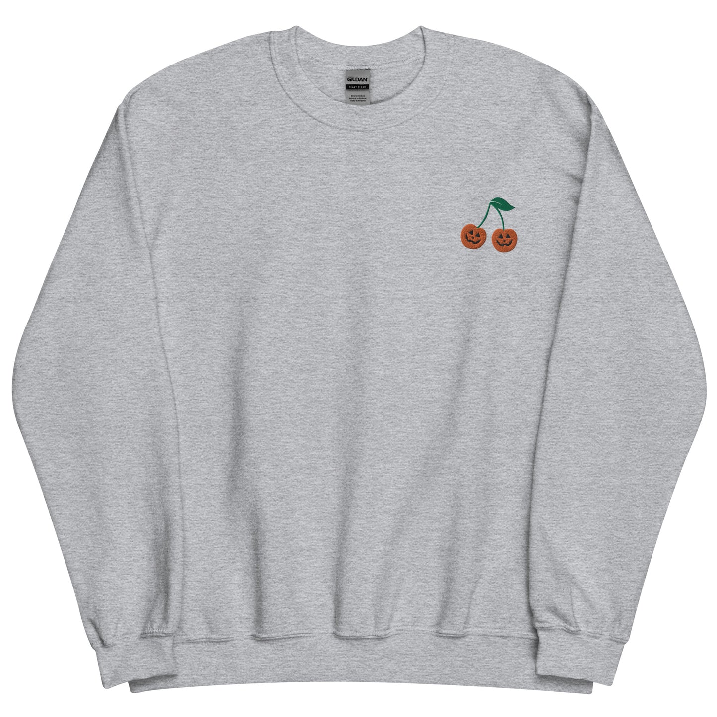 Embroidered Halloween Cherry Sweatshirt