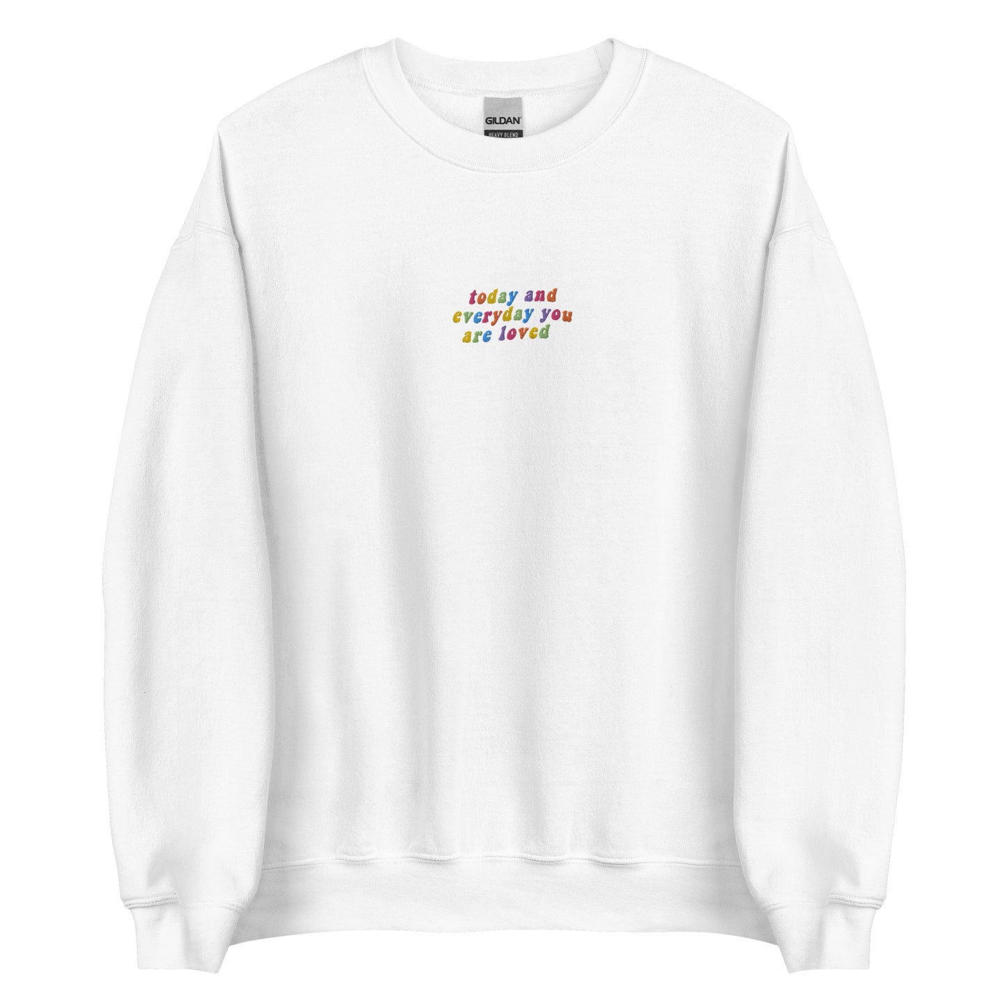 Embroidered You Are Loved Sweatshirt