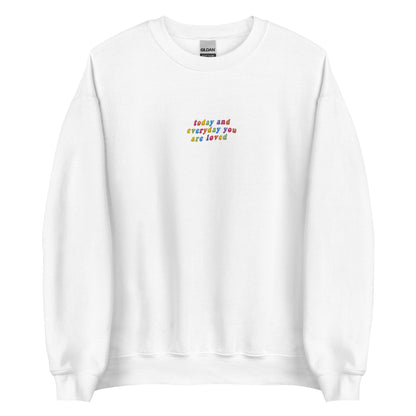 Embroidered You Are Loved Sweatshirt