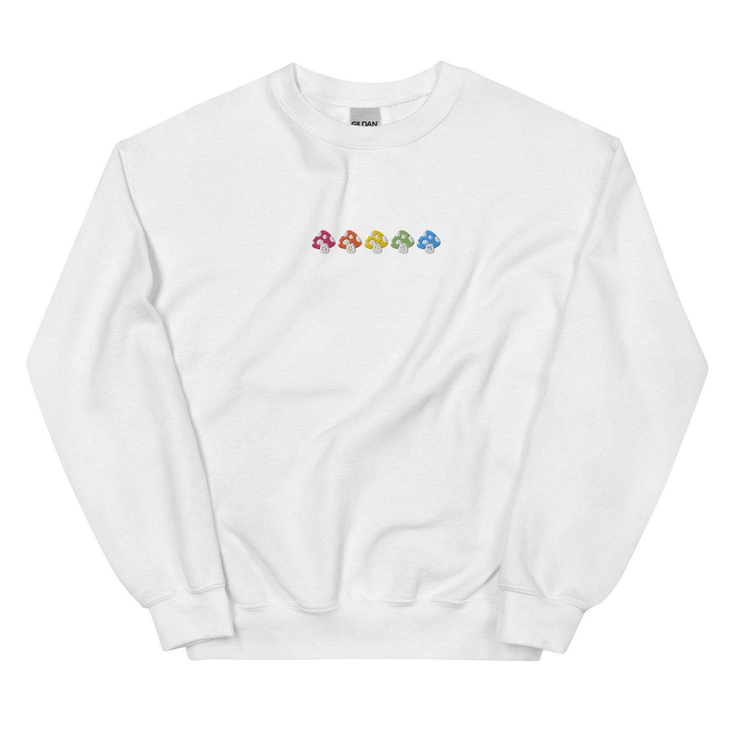 Embroidered Colorful Mushroom Sweatshirt