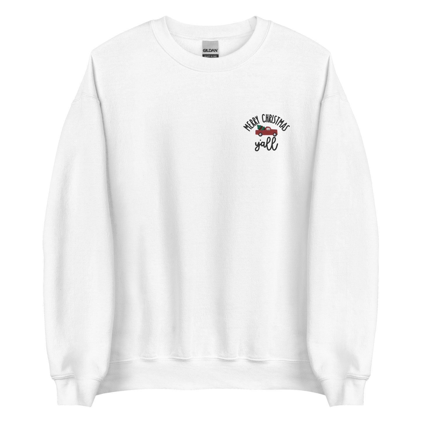 Embroidered Merry Christmas Ya'll Sweatshirt