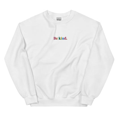 Embroidered Be Kind Sweatshirt