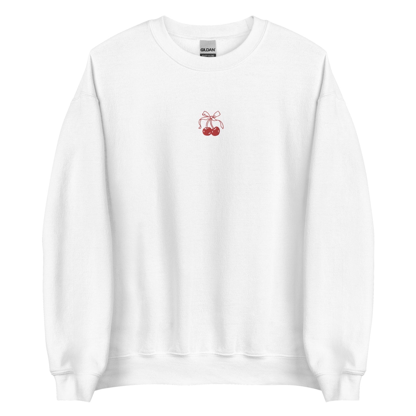 Embroidered Cherry Bow Sweatshirt