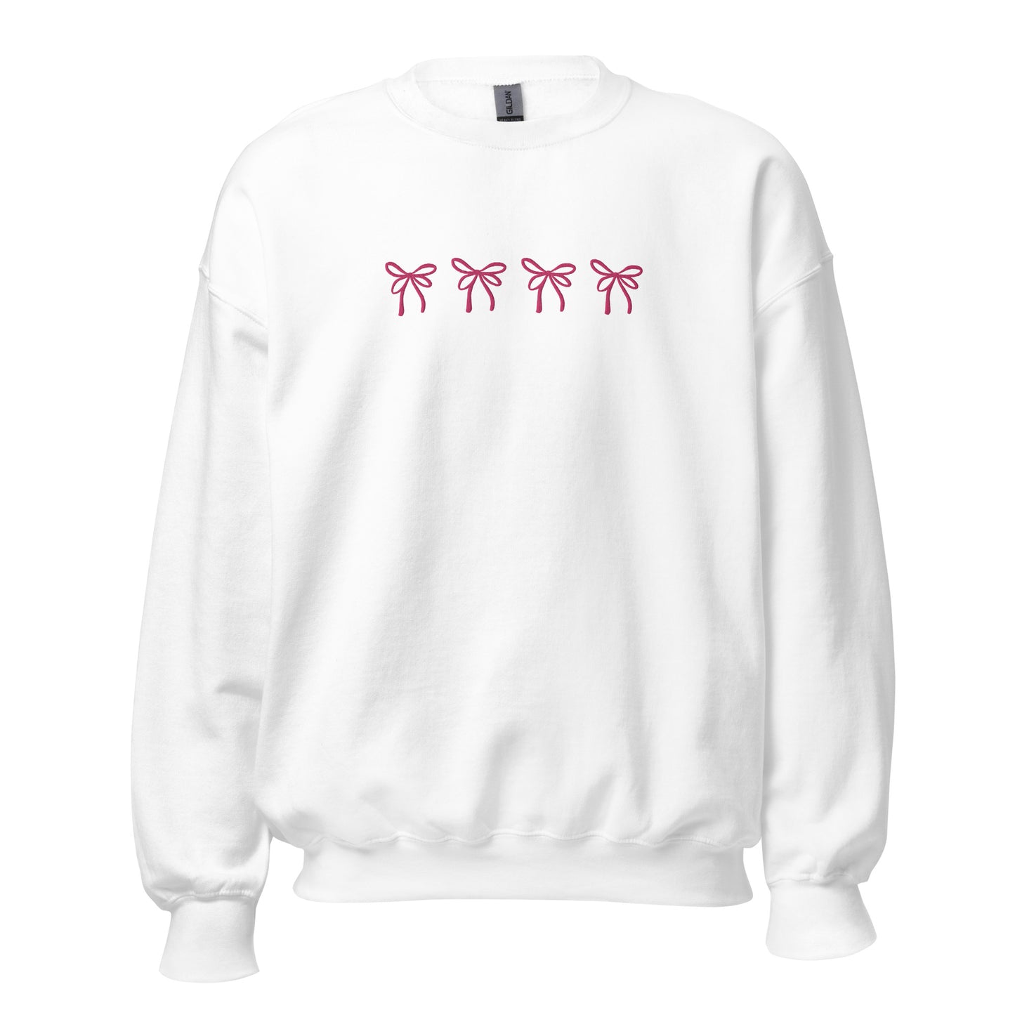 Embroidered Coquette Bow Sweatshirt