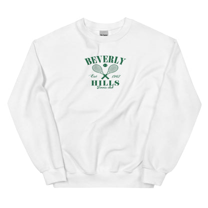 Embroidered Beverly Hills Tennis Sweatshirt