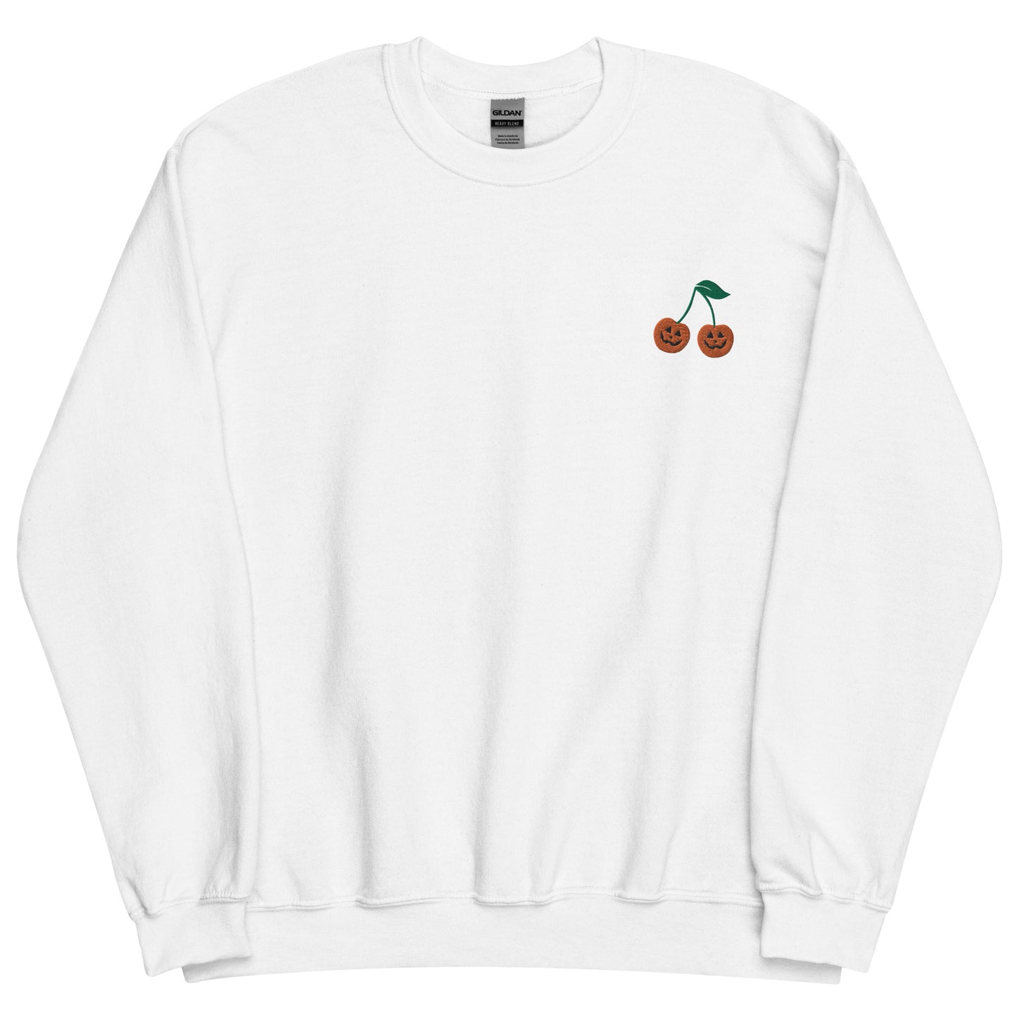 Embroidered Halloween Cherry Sweatshirt