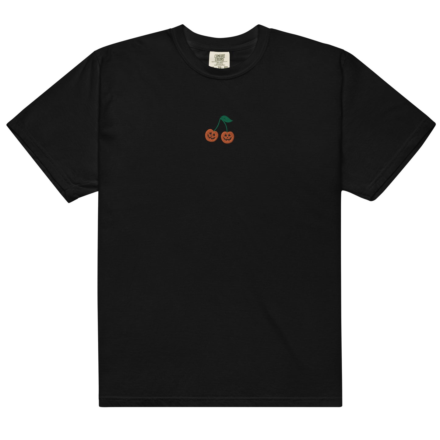 Comfort Colors Embroidered Halloween Cherry T-Shirt