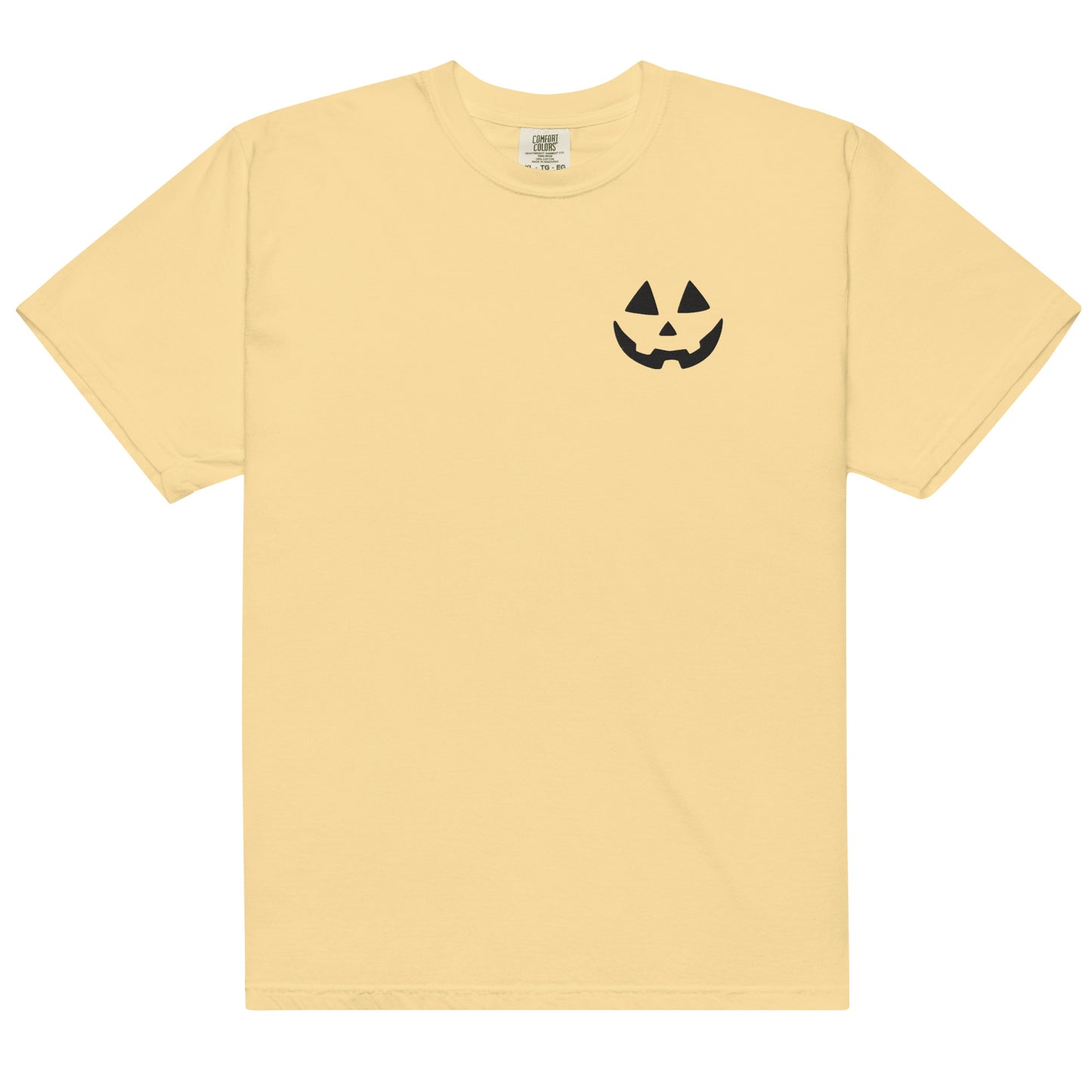 Comfort Colors Embroidered Jack-O-Lantern T-Shirt