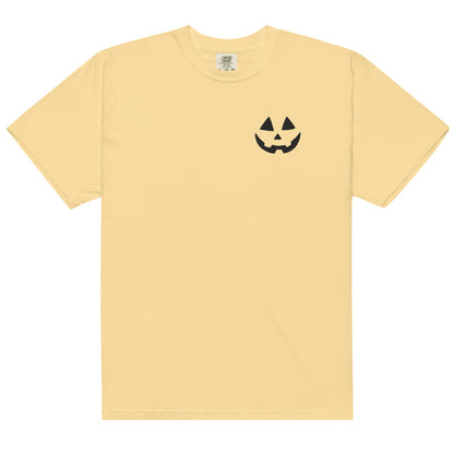 Comfort Colors Embroidered Jack-O-Lantern T-Shirt